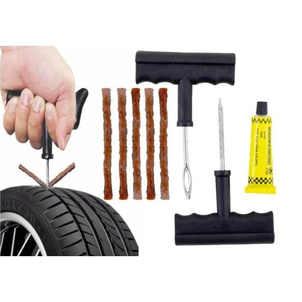 Kit de reparação de pneus de carro especial pequeno conjunto de ferramentas de reparo de pneus 6 reparação de emergência do carro fora do carro