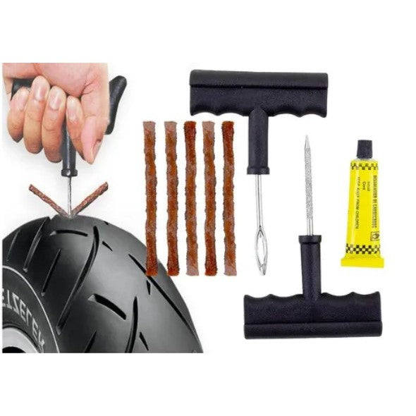 Kit de reparação de pneus de carro especial pequeno conjunto de ferramentas de reparo de pneus 6 reparação de emergência do carro fora do carro